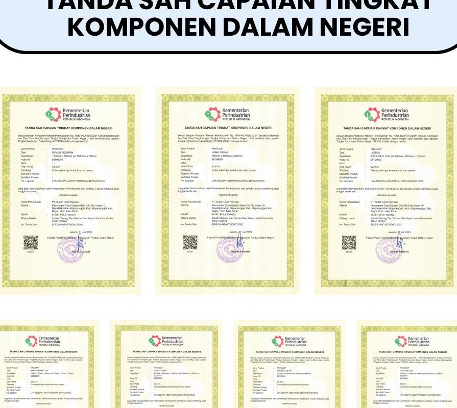 Dokumentasi tanda sah capaian tingkat komponen dalam negeri
